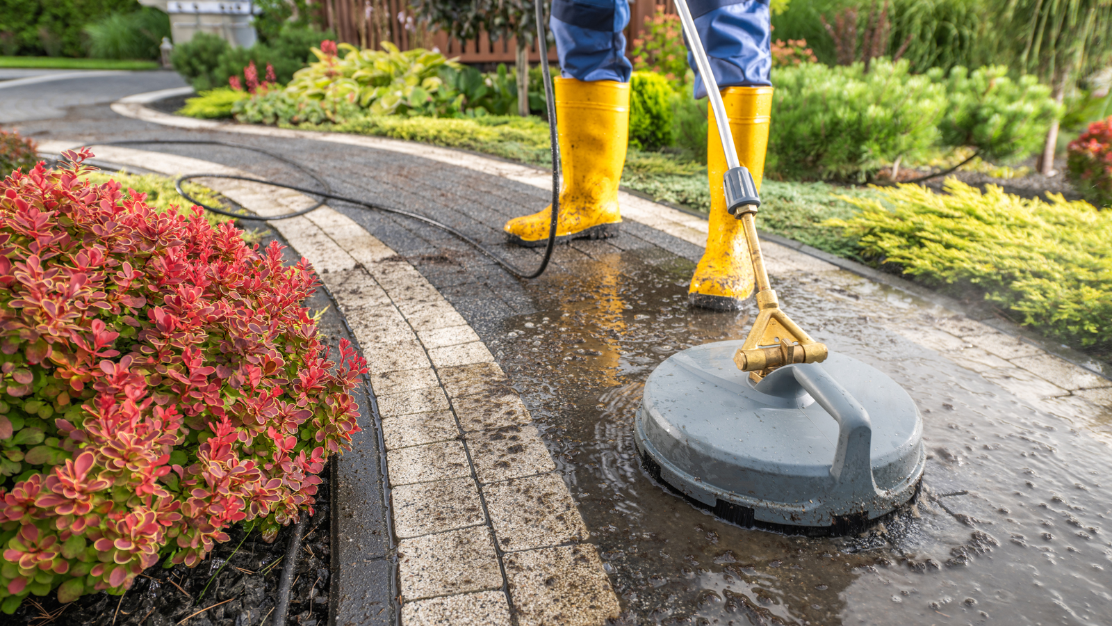 Pressure Washing Curb