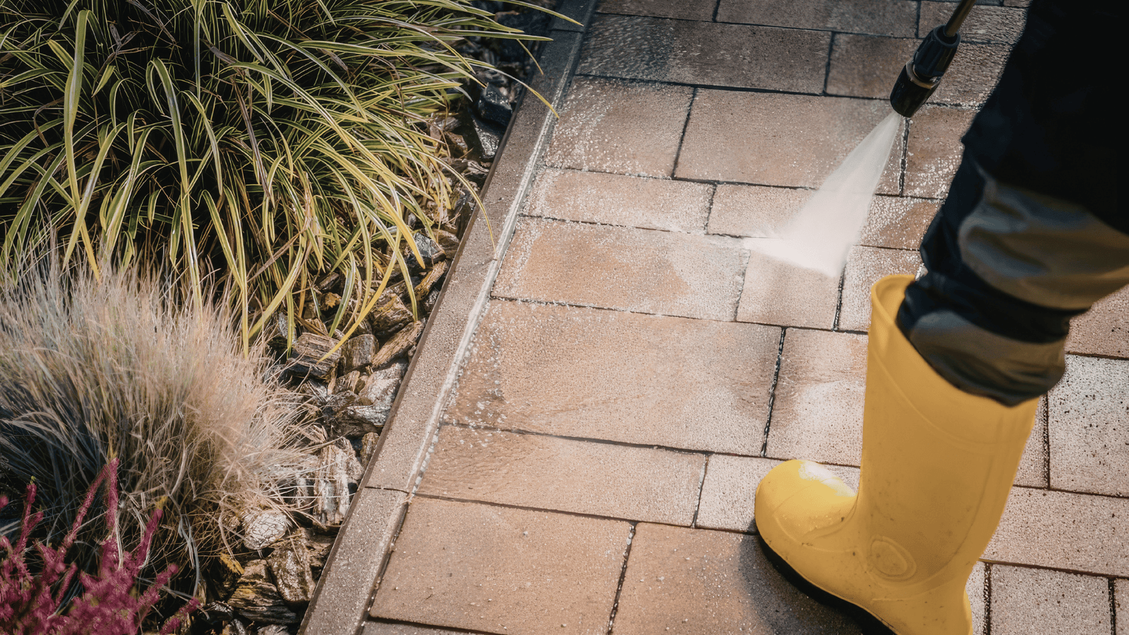 Pressure Washing Curb